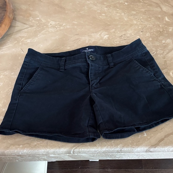 American Eagle Outfitters Black High Waist Shorts - Picture 1 of 4